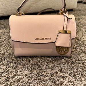 Michael Kors Blush Mini Bag with Gold Accents